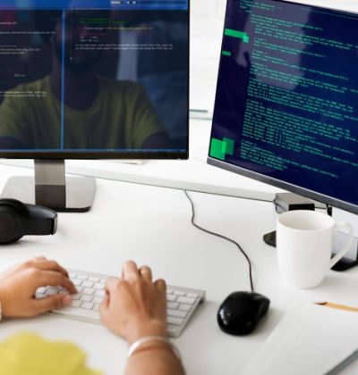Php Programming Html Coding Cyberspace Concept